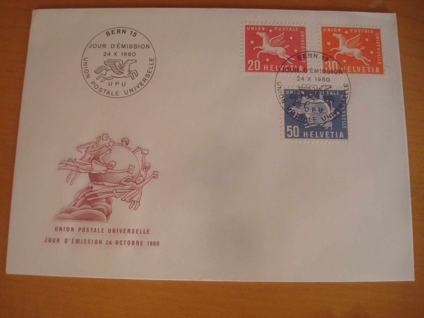 Tutti i francobolli: GA 1960 FDC UPU Union Postale Universelle – Usato da Gordola venduto da Polentaefung