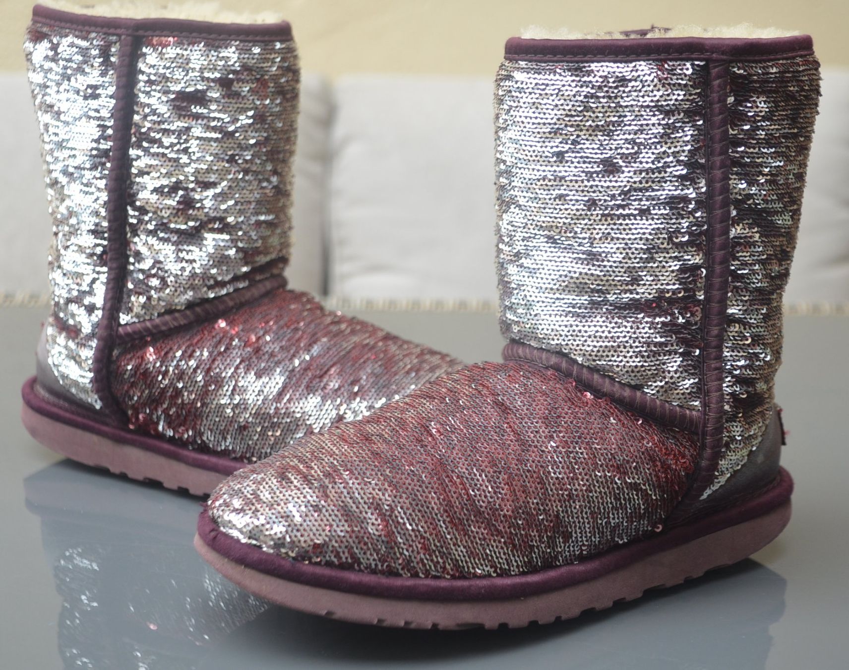 Ugg Scarpe da donna: Boots / bottes UGG W Classic Short Sequin .36 – Usato da Collonges venduto da arashee 1