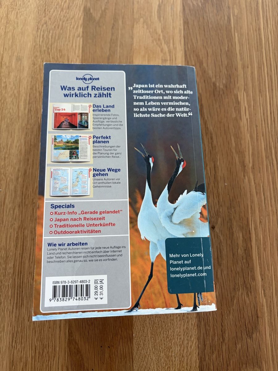 Libri: Japan Lonely Planet Reisebuch – Usato da Wallenwil venduto da Rainbow45 1