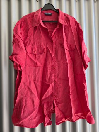 Retro Bluse C&A Your Sixth Sense Gr. 48 | Cupro Seiden-Optik