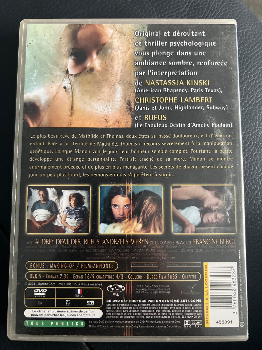Tutti i DVDs: À ton image, Christophe Lambert, Nastassia Kinski – Usato da Bouveret venduto da Feelgoodtrading 1