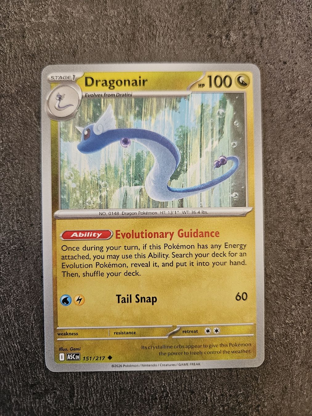 Pokémon Sammelbilder & Trading cards: Dragonair ASC EN 151/217 – Neu (gemäss Beschreibung) aus Aarau von san_pb85