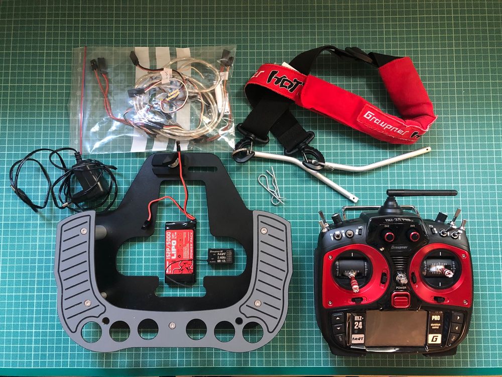 Anti-Riflesso Vetro Pellicola Protezione per Graupner mz-24 Pro