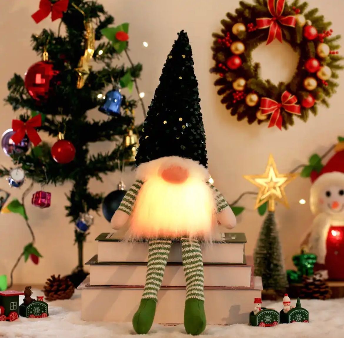 Alle Dekorationen: Weihnachts Puppe Elf mit LED-Licht – Neu und originalverpackt aus Oberegg von Alepokemon