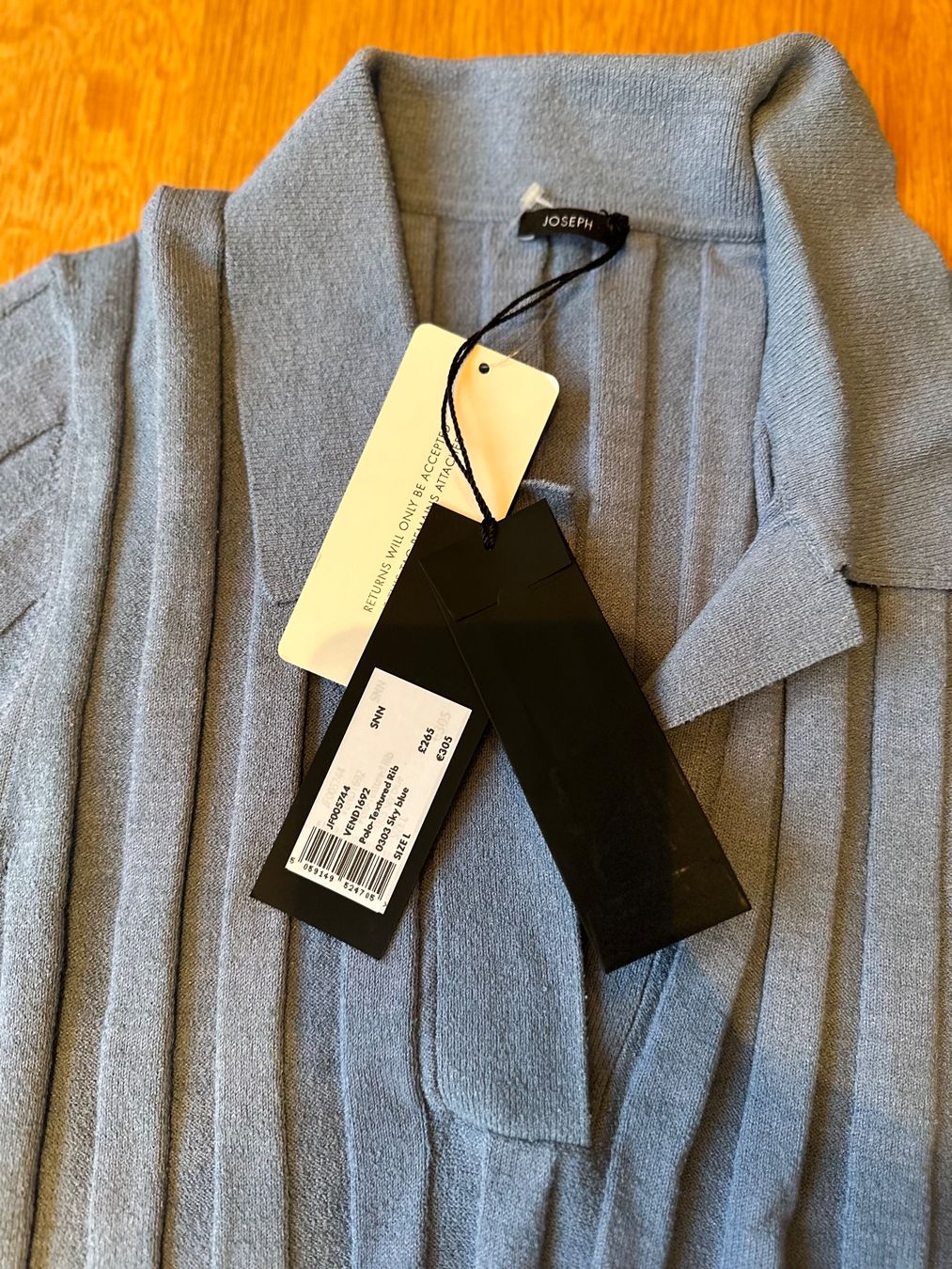 Magliette Polo: NEW Joseph blue polo viscose blend size L – Nuovo e nell'imballaggio originale da Oberägeri venduto da abo_27mv 6
