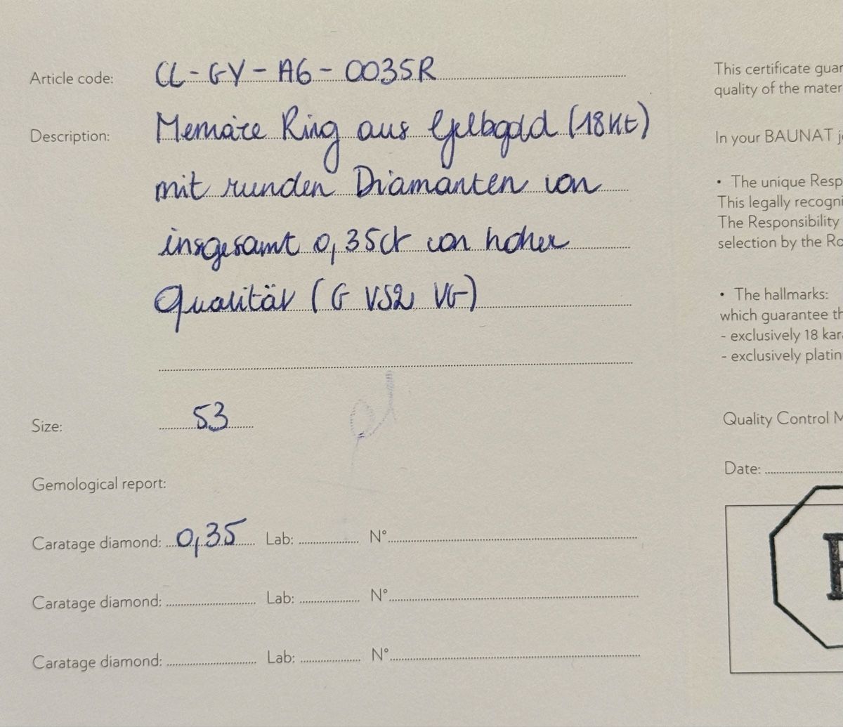 Bagues: Diamantring – Neuf avec emballage d'origine à Unterentfelden par hojo69 2