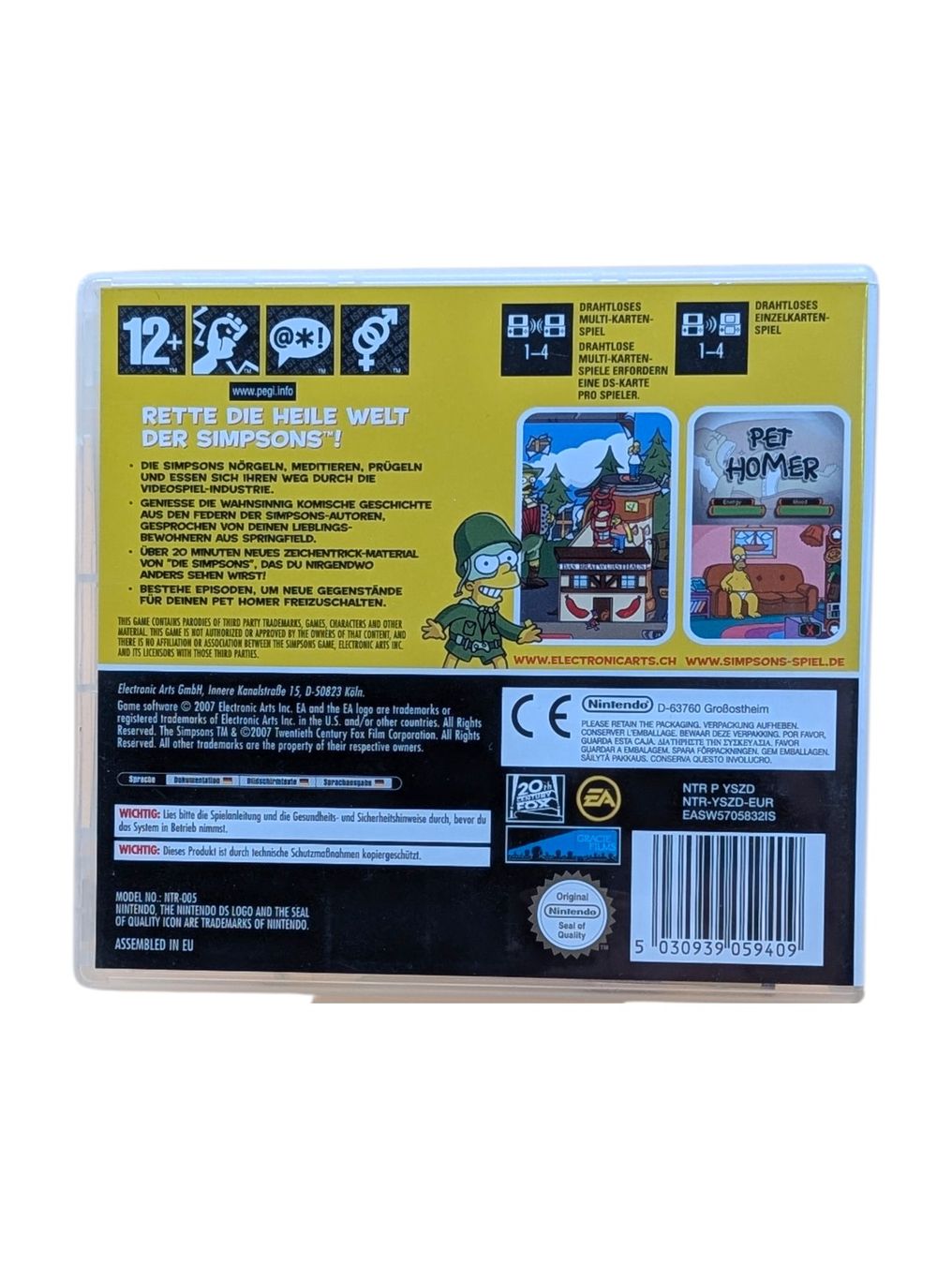Nintendo Giochi: Die Simpsons: Das Spiel Nintendo DS – Usato da Domat/Ems venduto da IsseldorsShop 1