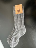 Alpaka Socken Gr. 43-46, 100% Naturfasern Alpaka-Natur