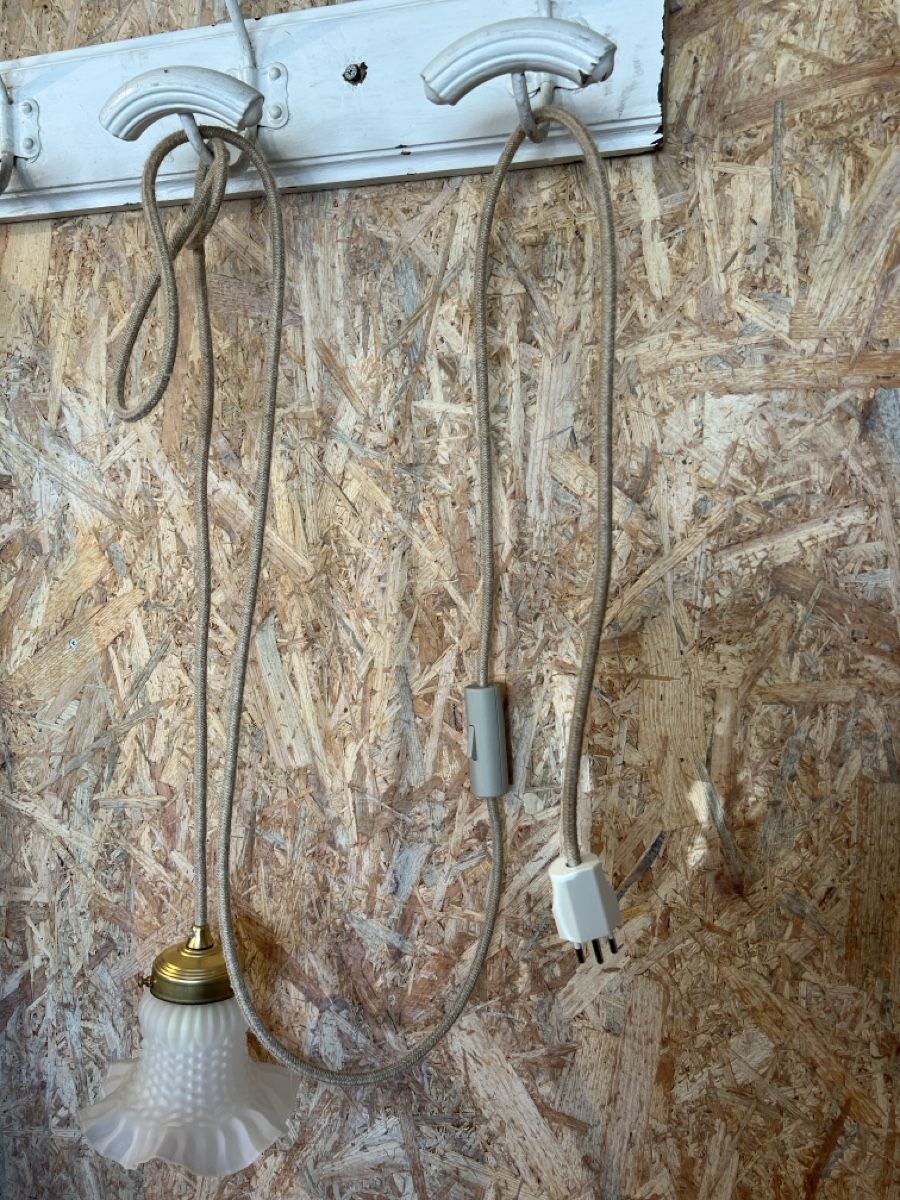 Lampade: Hängelampe antik mit Kipschalter – Usato da Sirnach venduto da dasrosahaus 6