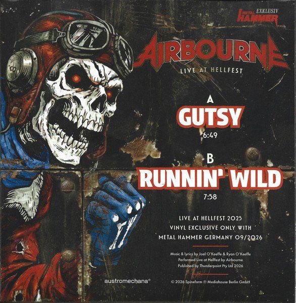 Dischi in vinile: Airbourne - Live At Hellfest 7" Vinyl Single – Nuovo e nell'imballaggio originale da Bern venduto da rocker77 1