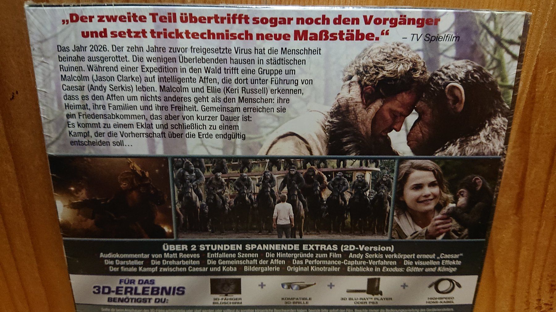Tutti i DVDs: PLANET DER AFFEN Revolution in 3D und 2D Blu-Ray – Nuovo (secondo la descrizione) da Wilderswil venduto da Exebub 2
