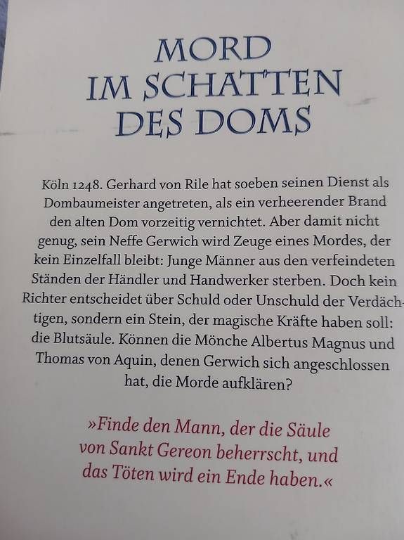 Bücher: Historischer Roman "Die Blut Säule"  – Gebraucht aus Bischofszell von ewa-shop 1