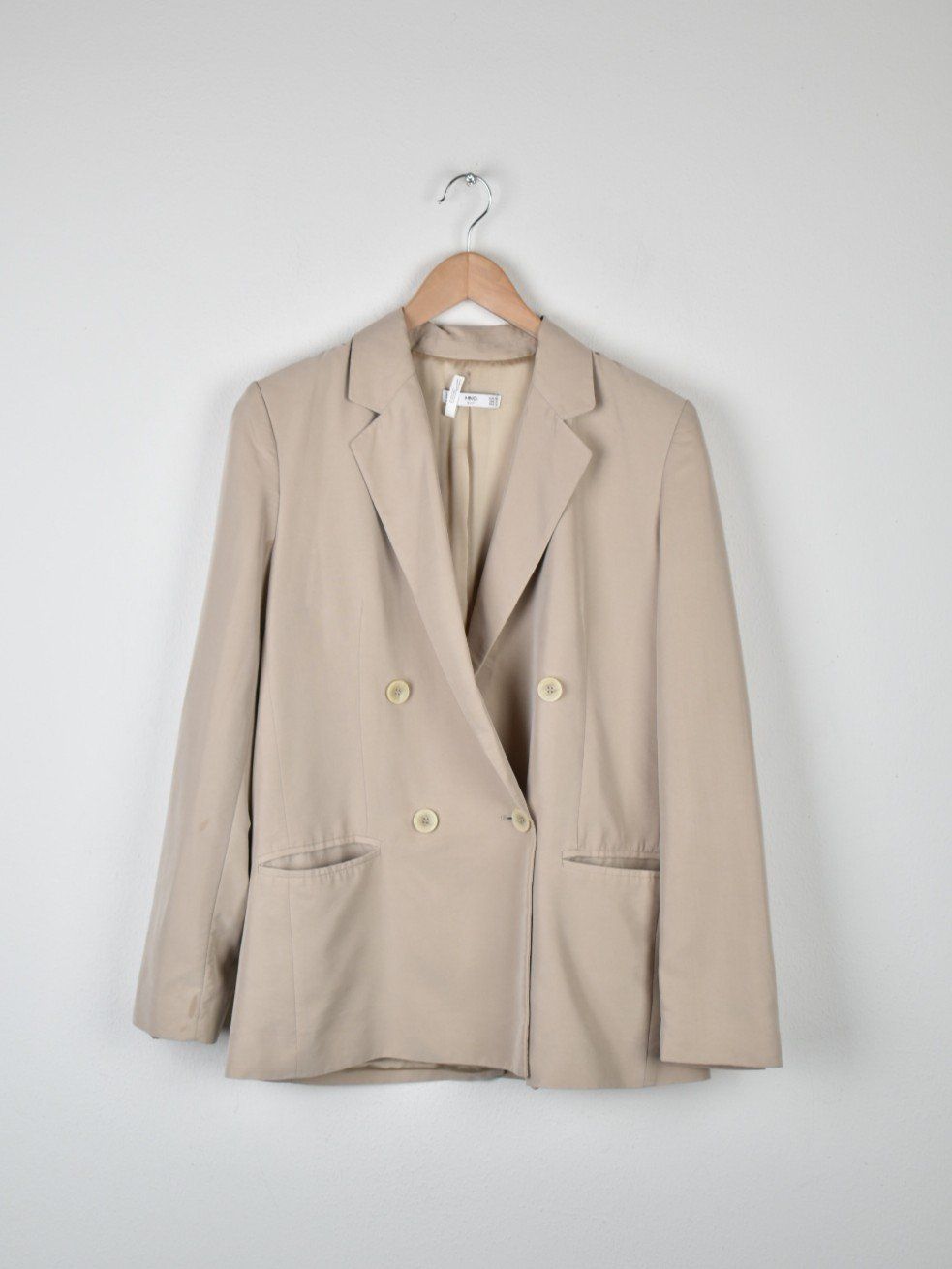 Mango Giacche: Mango Suit Blazer, Gr.36, beige, 70% Modal – Usato da Nürensdorf venduto da 2ND_STORY