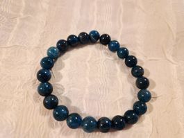Apatit Edelstein Armband Elastisch