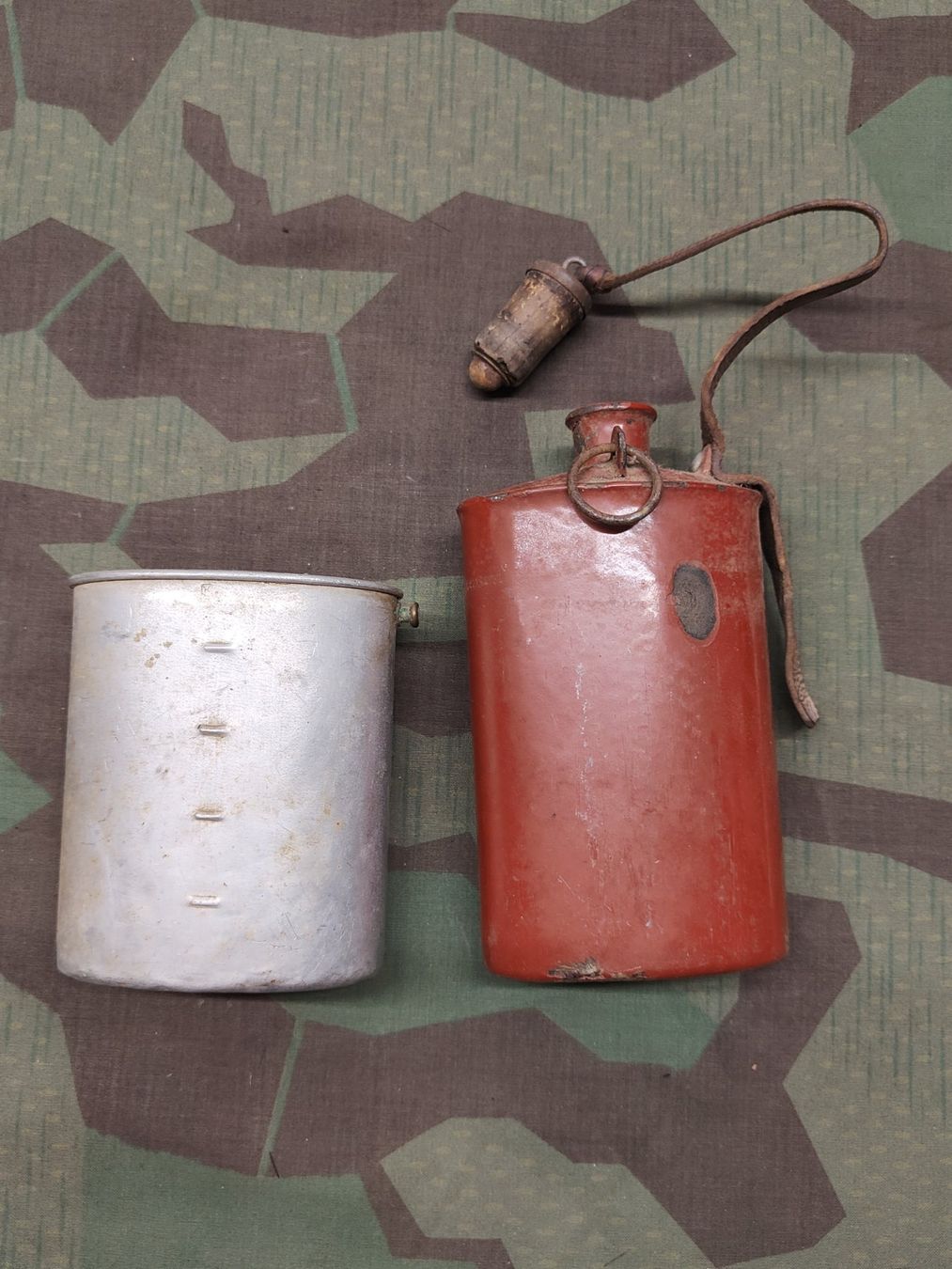 Schweizer Armee Uniformi: Feldflasche Ord. 1898 – Usato da Bauma venduto da SwissMilitaria 1