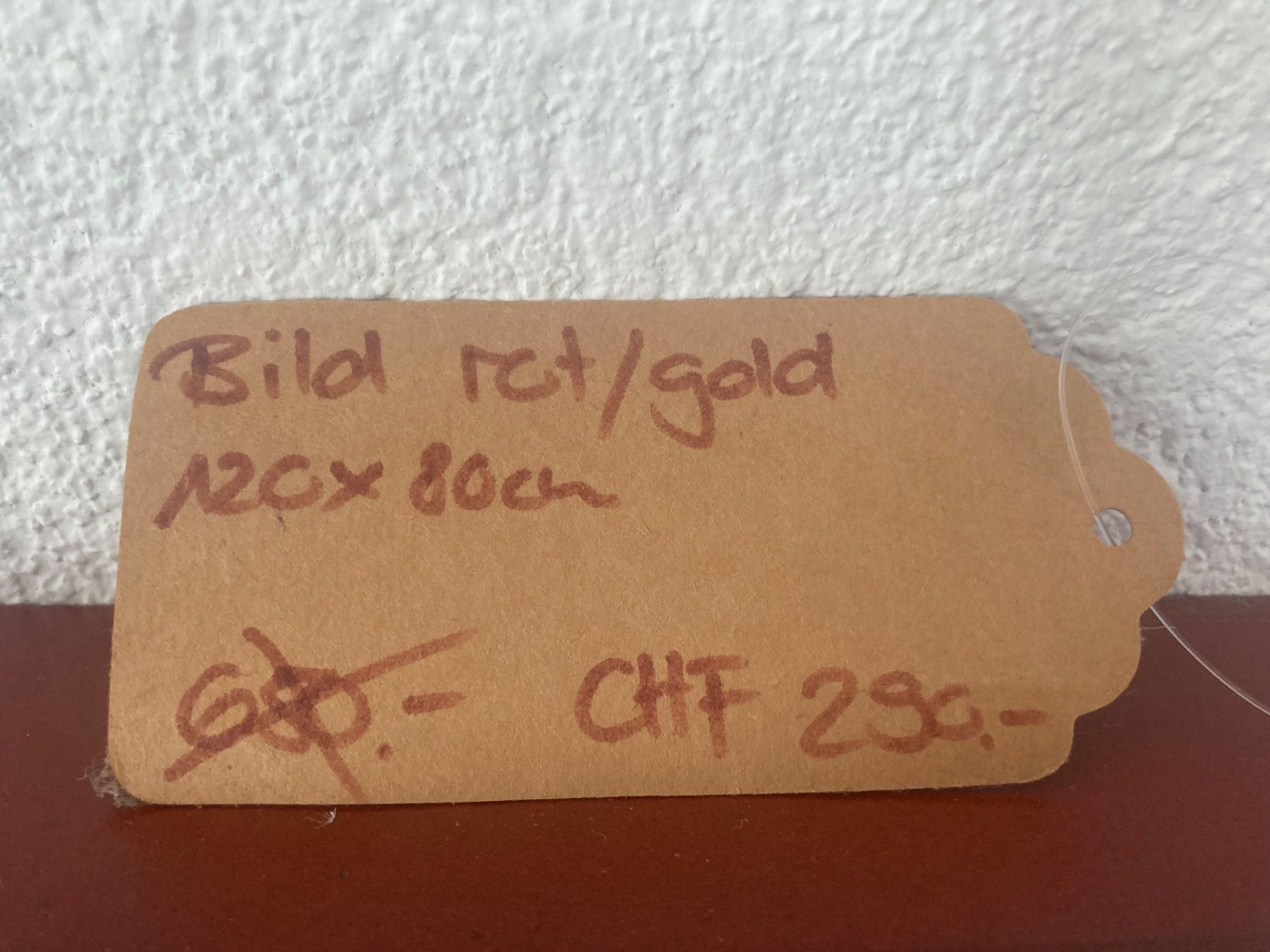 Foto & Immagini: Bild rot/gold auf Holz Mandala Design – Nuovo (secondo la descrizione) da Biel-Benken BL venduto da yoho 2