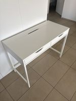 Ikea white desk with two drawers, good condition