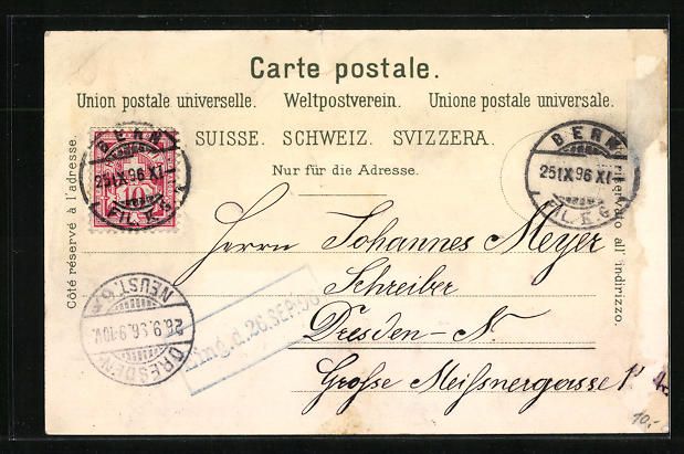 Cartoline postali: Litho Bern, Totalansicht, Bärengraben – Usato da Berlin venduto da bartko-reher 1
