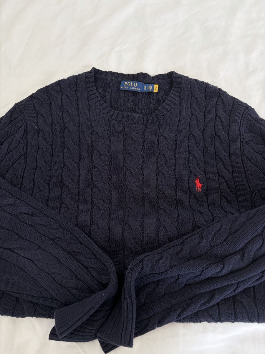 Ralph Lauren Pullover & Sweatshirts: Ralph Lauren Pullover dunkelblau Strick Grösse XL – Gebraucht aus Meggen von moni_96 2
