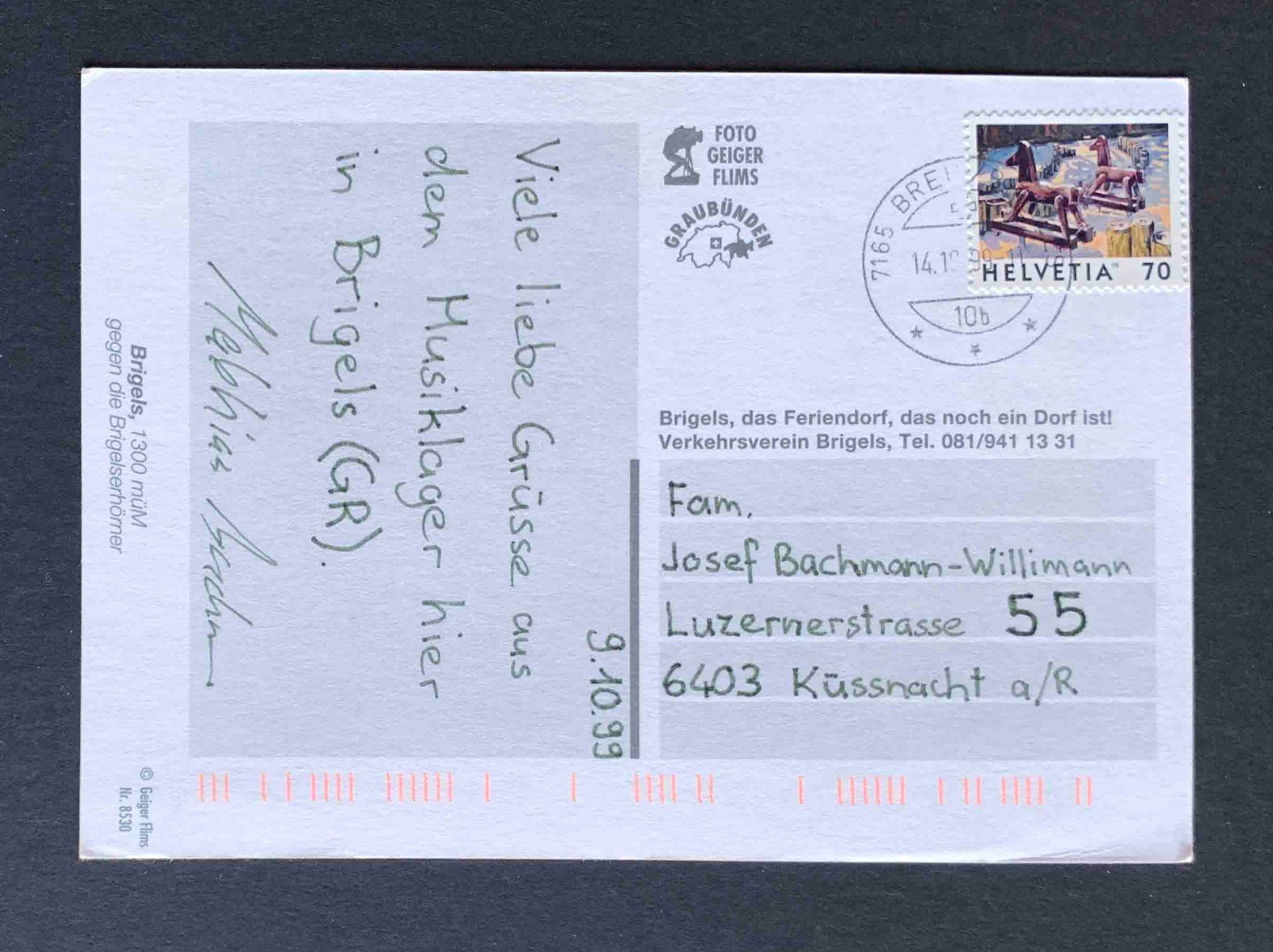 Cartoline postali: AK BRIGELS GRAUBÜNDEN – Usato da Goldau venduto da artelier1 1