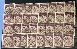 Nr.534 Rosette Lausanne Steckkarte mit Stempel   