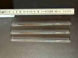 Glas-Rührstäbe 6 x 200 mm, rundgeschmolzene Enden, 3 Stück