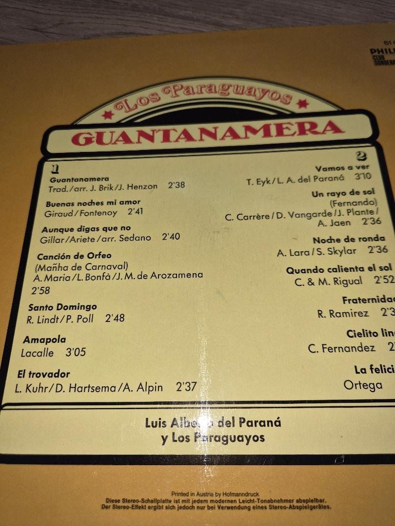Schallplatten: LP Los Paraguayos "Quantanamera", 1972 wunderschöne Musik – Gebraucht aus Dielsdorf von Haesi0 3