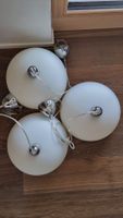 3er Set Milchglas Lampenschirme