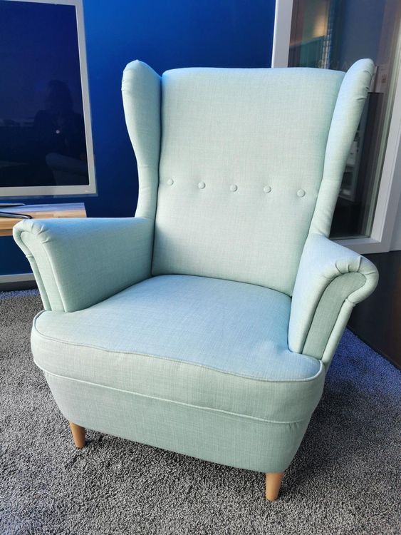 IKEA STRANDMON Sessel Blau ab CHF 1. Kaufen auf Ricardo