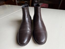HUGO BOSS Chelsea Boots Stiefel Herren Gr. 41.5 dunkelbraun