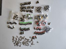 Drucktaster Sortiment bunt diverse Mengen neuwertig