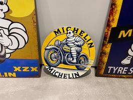 3 x MICHELIN METALL SCHILDER Tafel Einzigartig !NEU