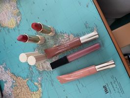 Ester Lauder & Clarins Lippenstift Set, tolle Farben!