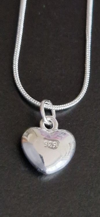 Collier Pendentif Double Coeur Avec Brillants - Argent 925/1000 (Sterling), Marque Ascalido, Neuf