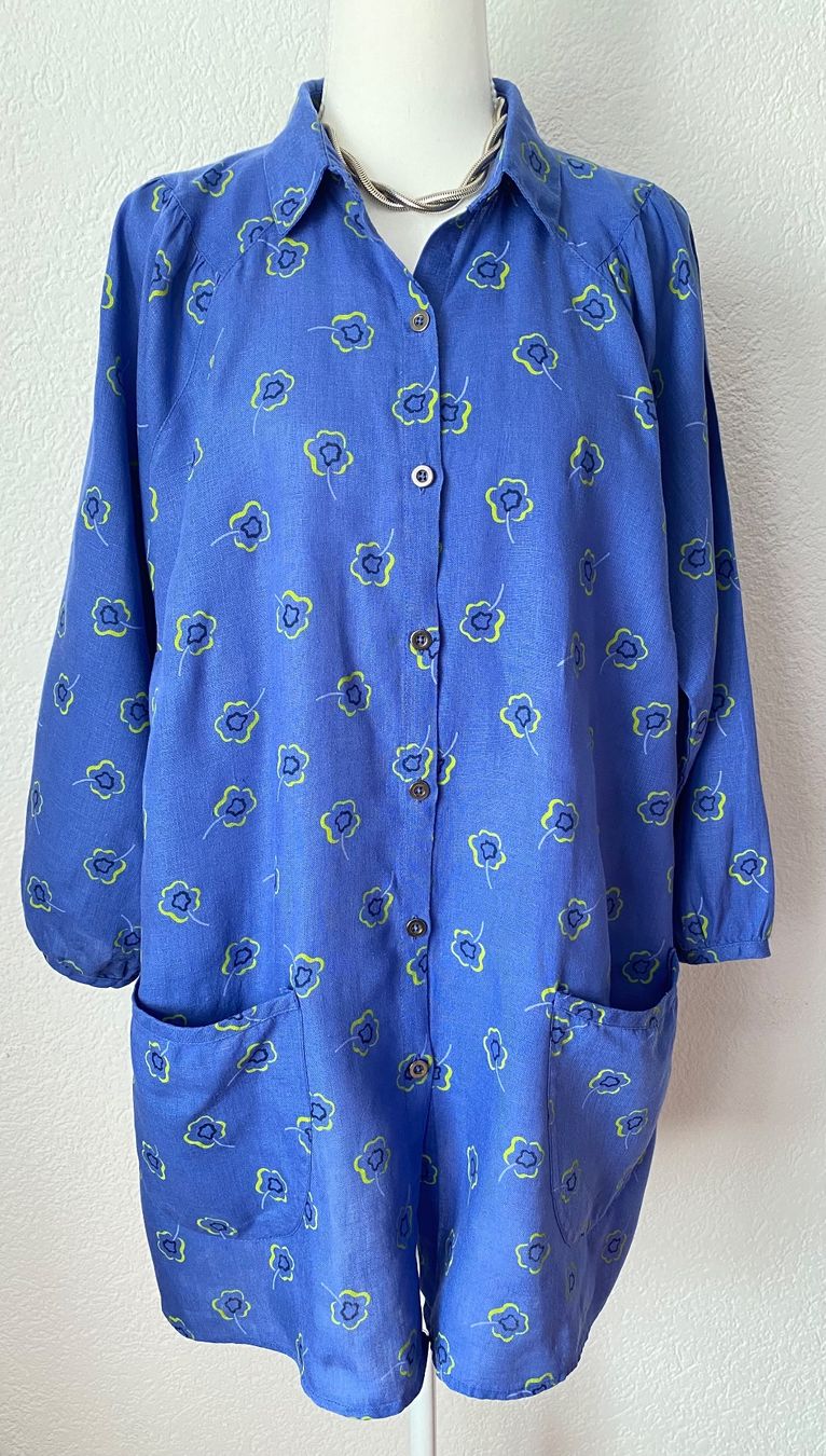 Gudrun Sjöden Camicette: Gudrun Sjöden Longbluse aus Leinen Gr.S – Usato da Oberwil BL venduto da Leni-Mischi