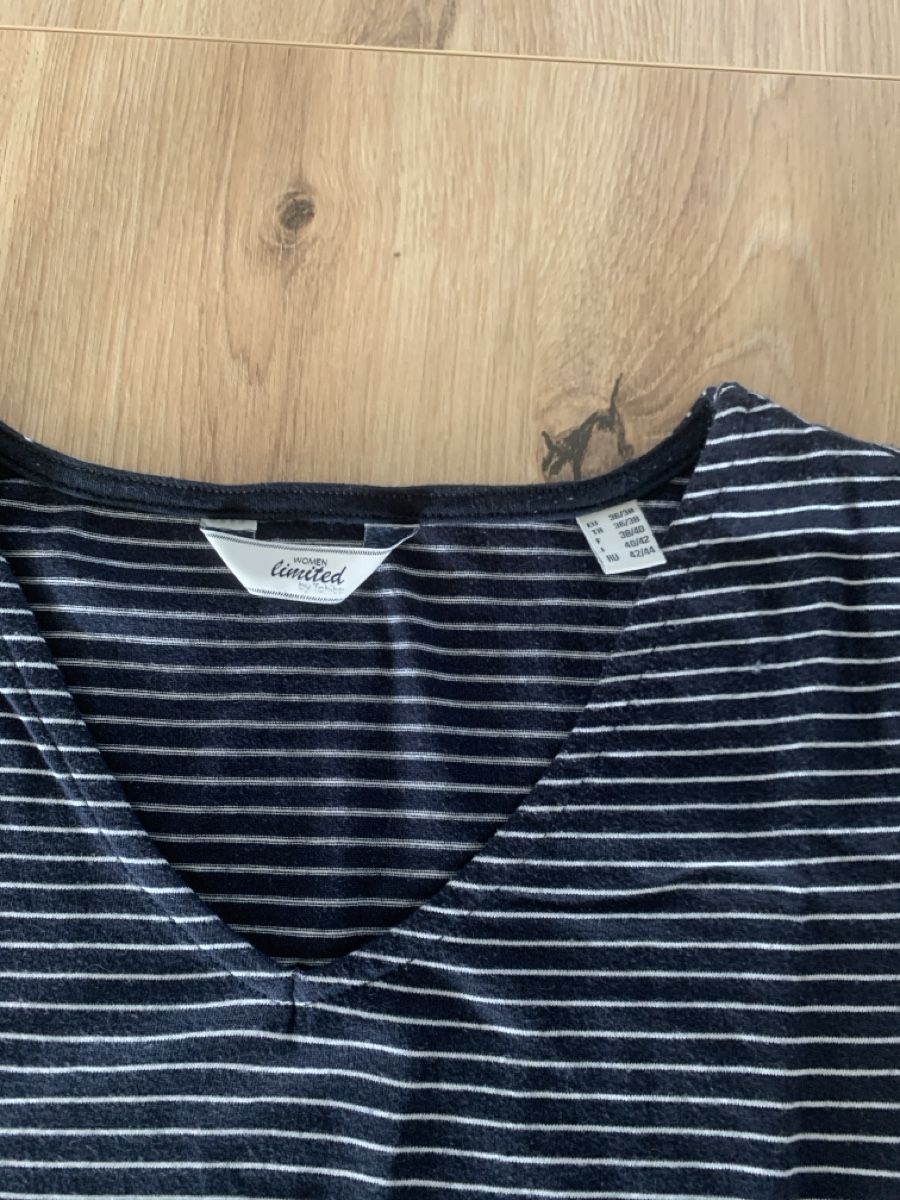 T-shirt: Gestreiftes Sommer Top mit Spitze, Gr. M – Usato da Schöftland venduto da nevio74 1