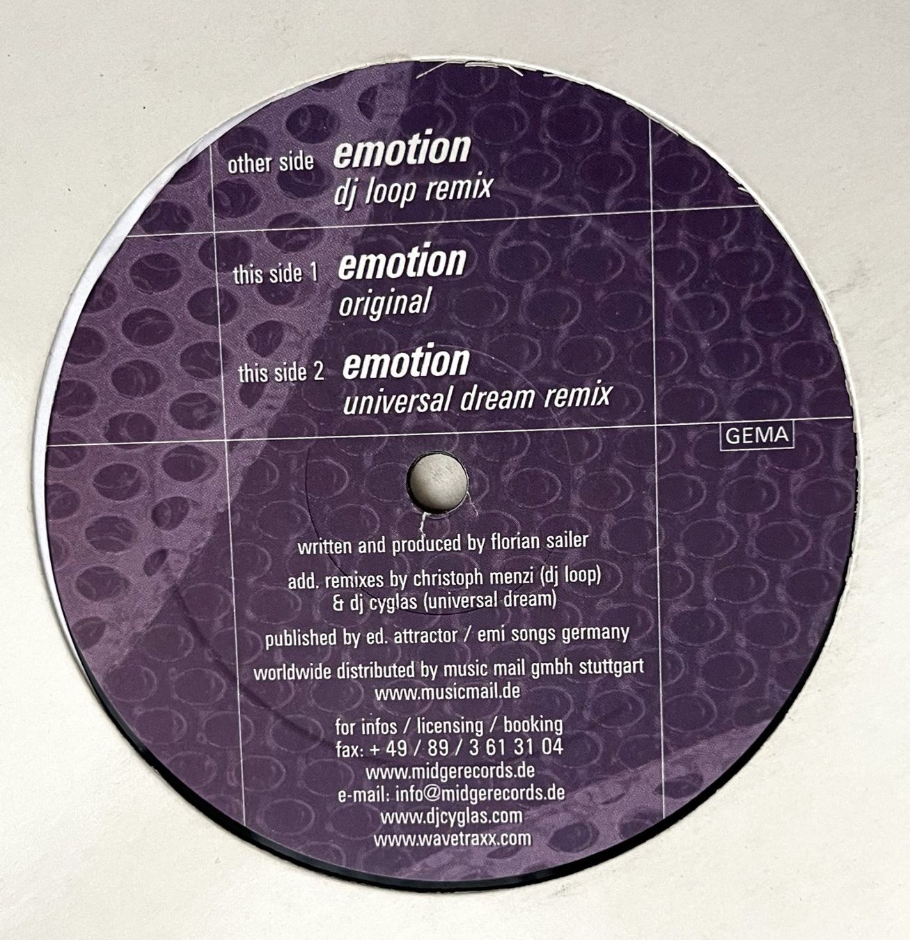 Vinyles: Chris Cooper – Emotion (2002, Vinyl) – D'occasion à Oftringen par Vucki 3