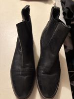 Chelsea Boots Damen schwarz Leder Grösse 40 