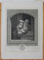 Antike Druckgrafik "REPOS DE LA VIERGE" - 1776