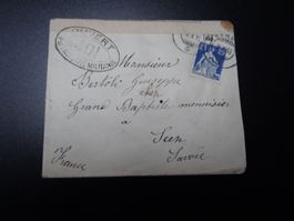 altes schweizer Briefchen abgestempelt 2.10.1916