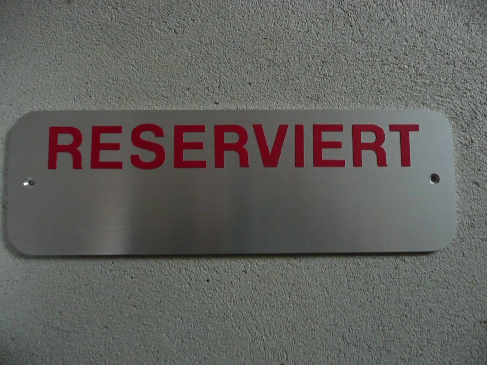 UNICRAFTALE 5er Set Edelstahl Reserviert-Schilder - Doppelseitig Für Restaurants, Hochzeiten & Events - 42,5x120mm Metall-Tischkarten