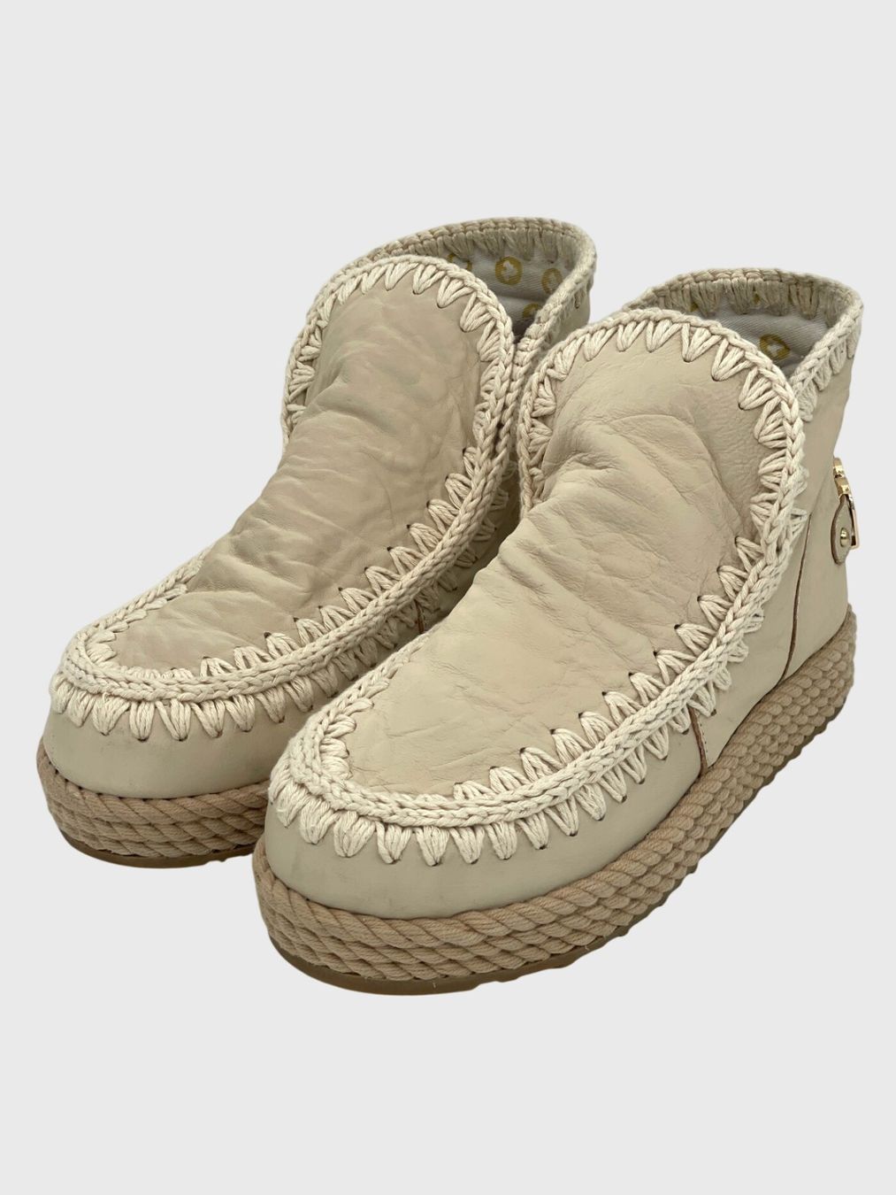 Mou Chaussures femmes: Mou Boots Mou Eskimo Ankle Boot EU 38 Beige – D'occasion à Zürich par shoe_shop 2