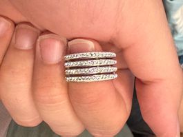 Schöner Silberring mit Edel 18MM - 925er Silber