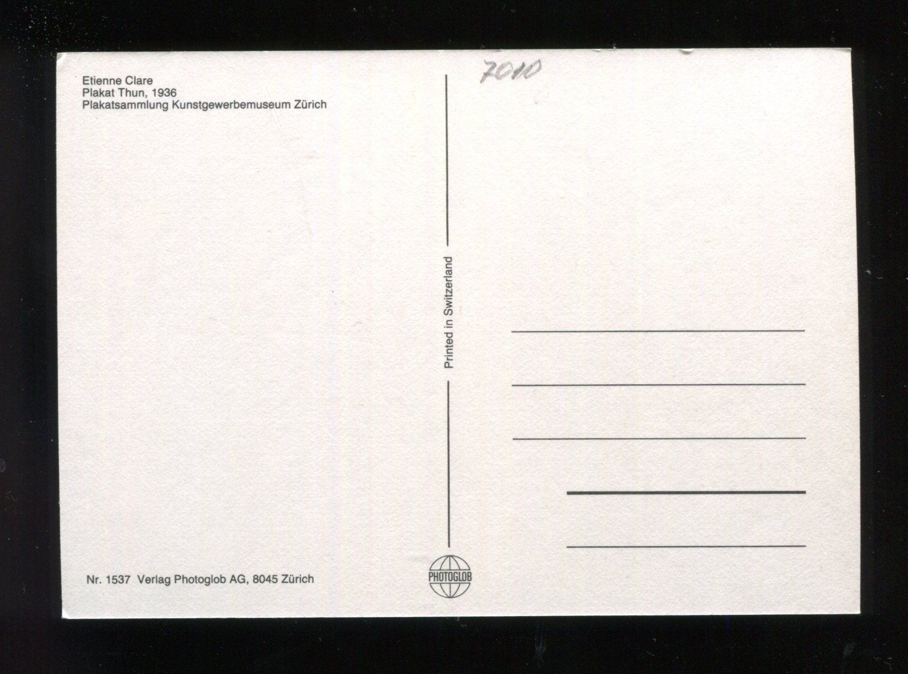 Cartoline postali: Thun, Künstlerkarte – Usato da Aarau venduto da Elmaar41 1