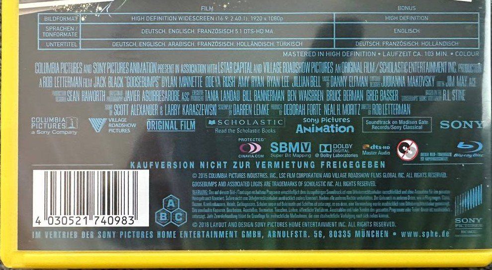 Tutti i DVDs: Gänsehaut 1+2 - Blu-ray - Top Zustand! – Usato da Beringen venduto da Mantafisch1 2