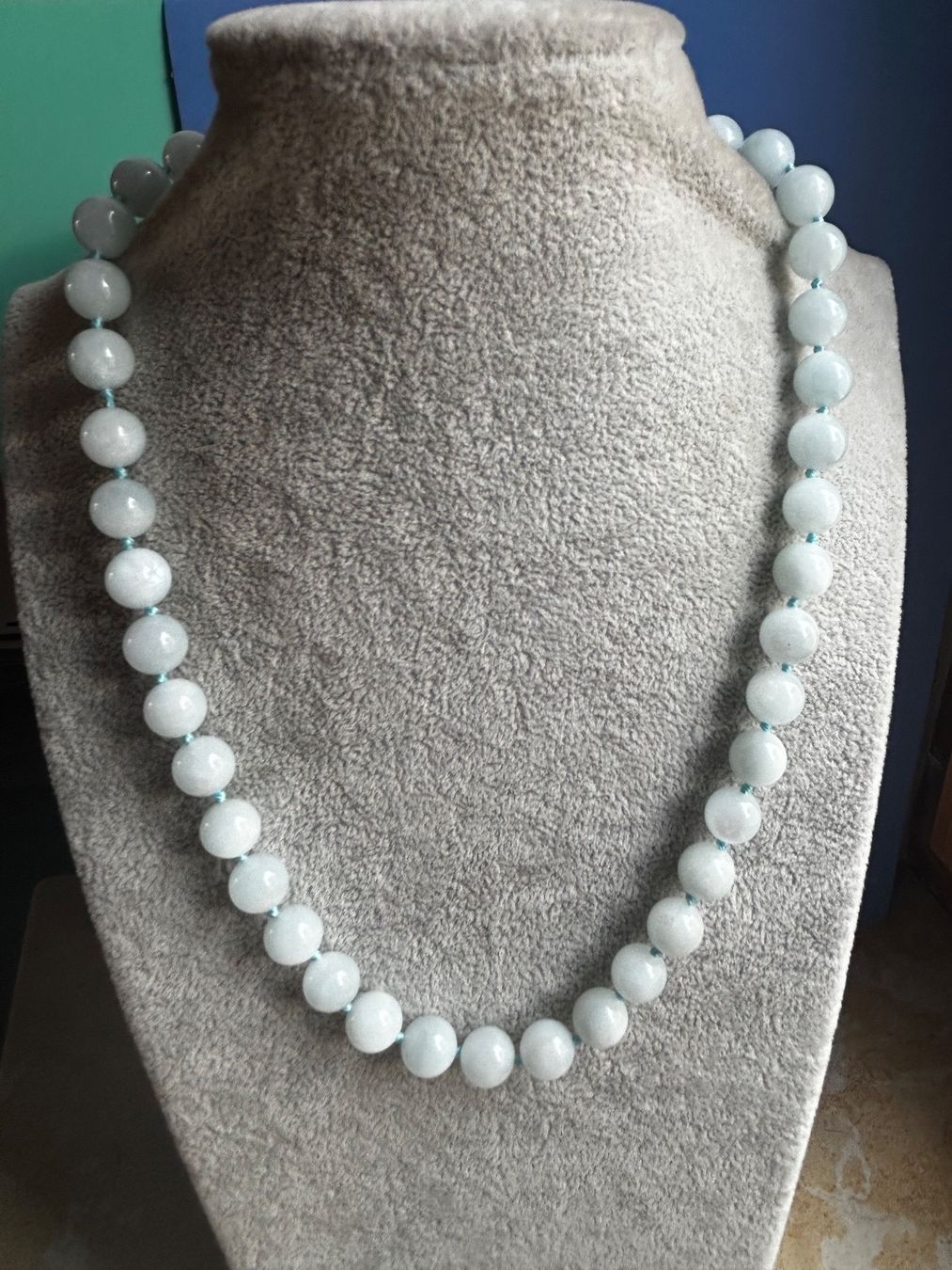 Catenine: Steinkette Aquamarin (52cm) – Usato da Dittingen venduto da Bellevista