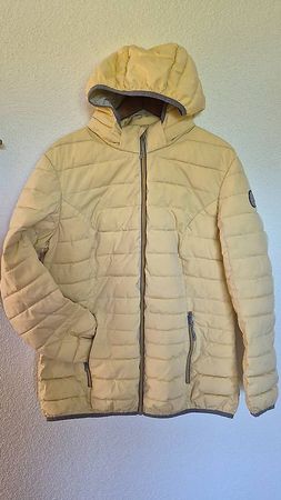 Tolle vanillegelbe dünnere Steppjacke ca. Gr. 44