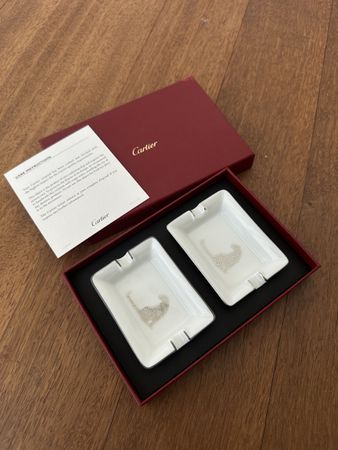 Cartier ceramic jewelry tray NEW x2