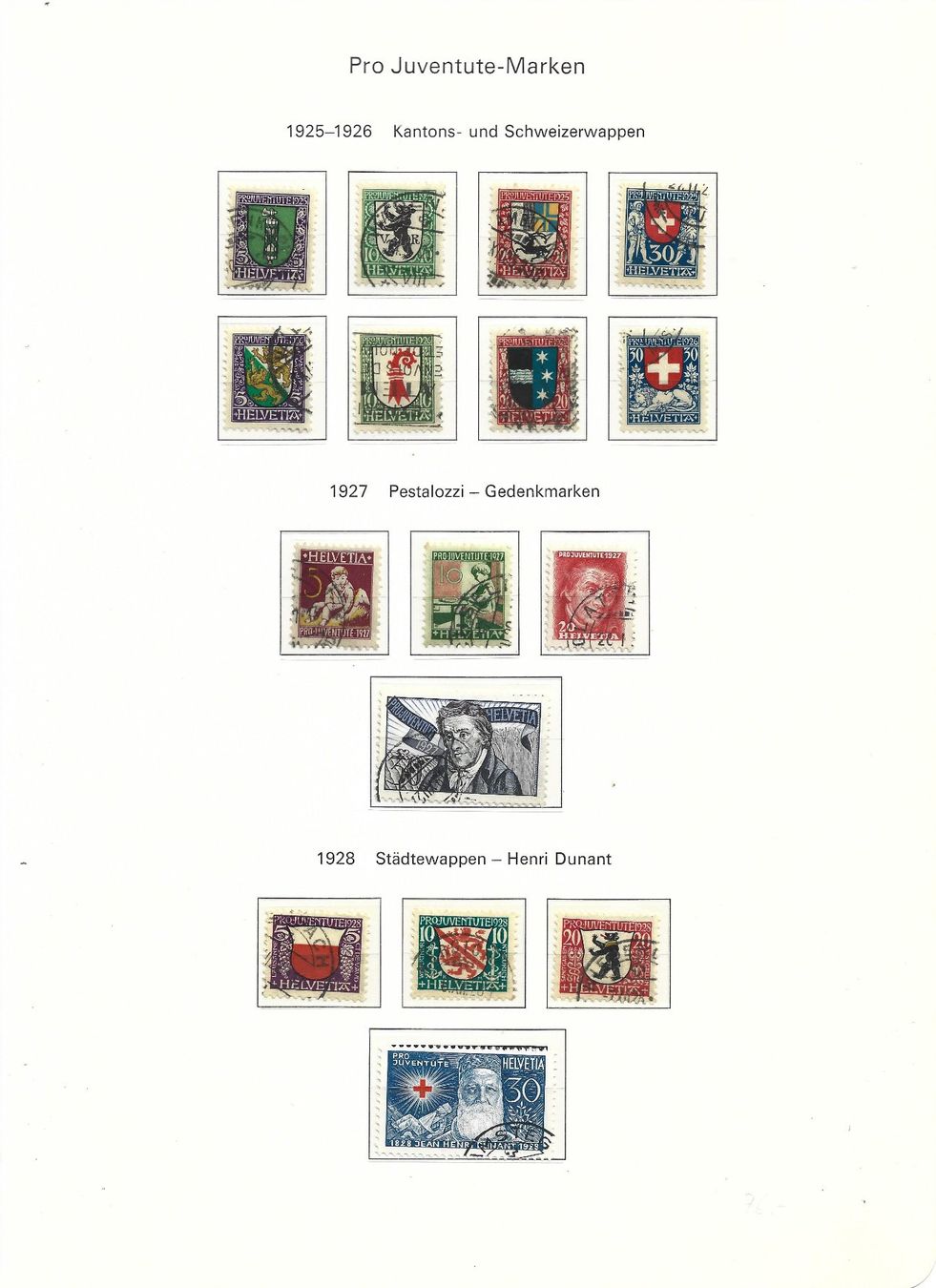 Tous les timbres: série pro juventute – D'occasion à Delemont par toutdubon11