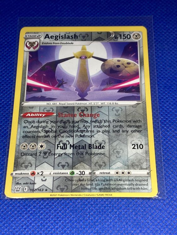 Pokemon Battle Style Aegislash 107 / 163 Reverse Holo Kaufen auf